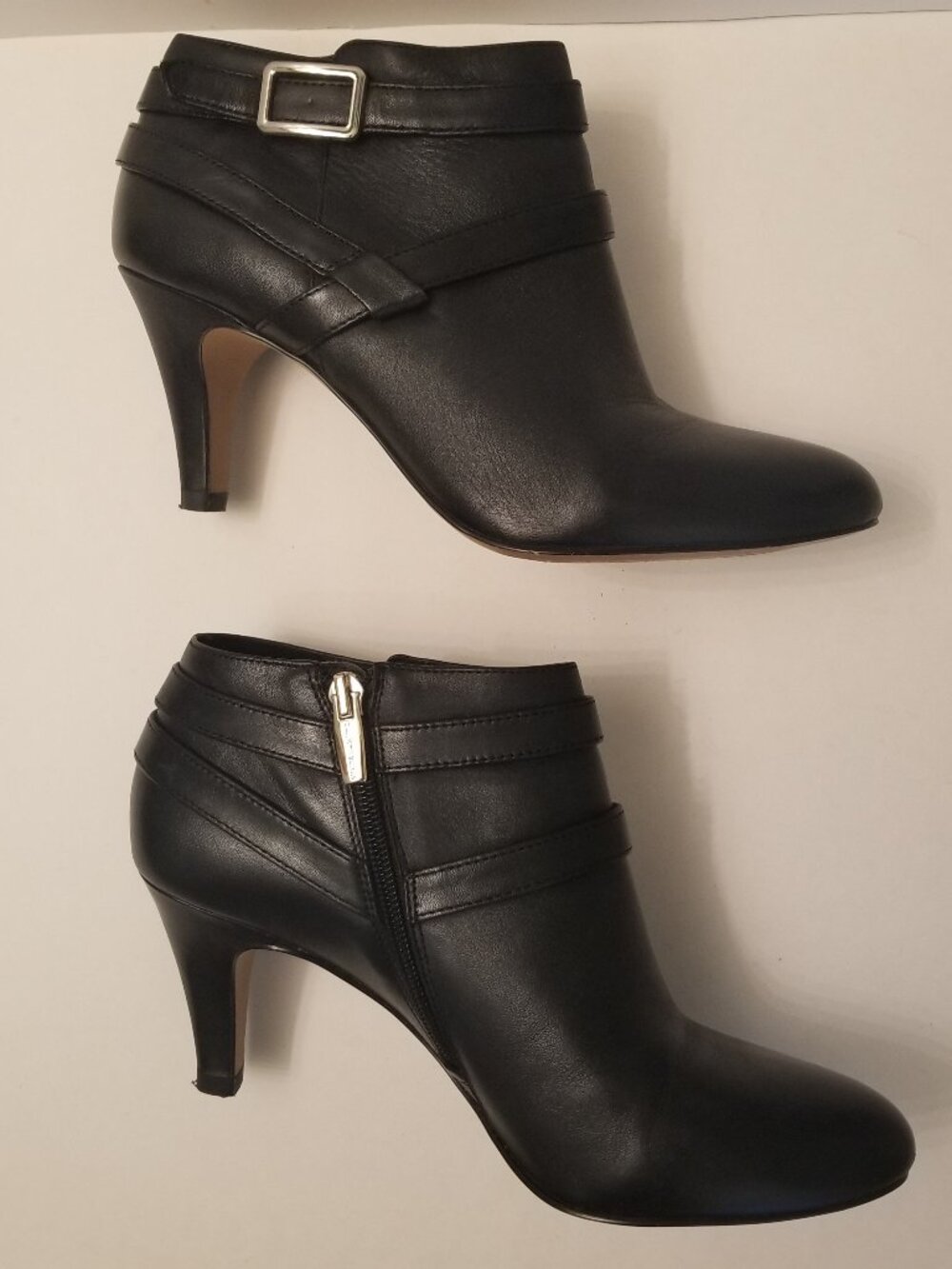 Vince Camuto  Black Leather Ankle boots size 8.5